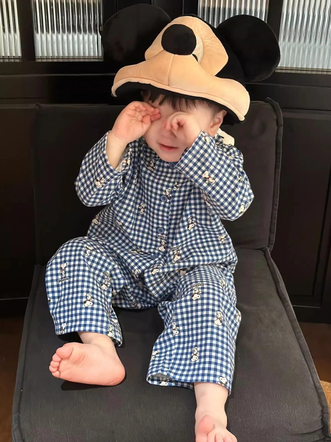 【90-150cm】これを逃す手はない 可愛い チェック柄 軽やかな着心地 キッズ ルームウェア