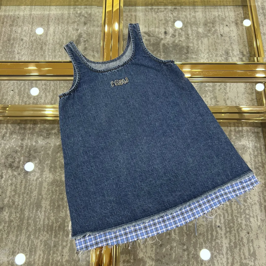 【100-160cm】おしゃれ感満点 好感度UP ガーリー 気質満点  女の子 デニム ジャンパースカート ワンピース