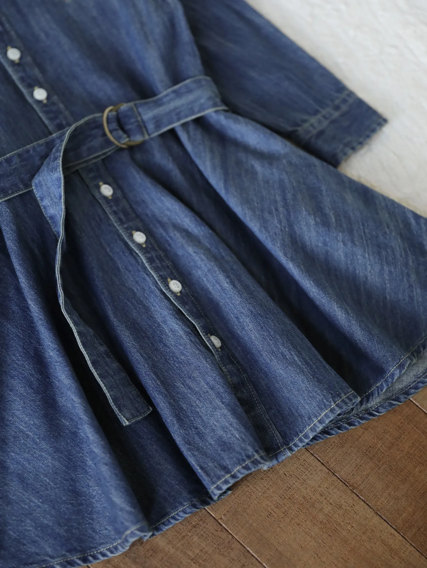 【90-150cm】SNS映え間違いなし 品質満点 おしゃれ レトロ 女の子 デニム ワンピース