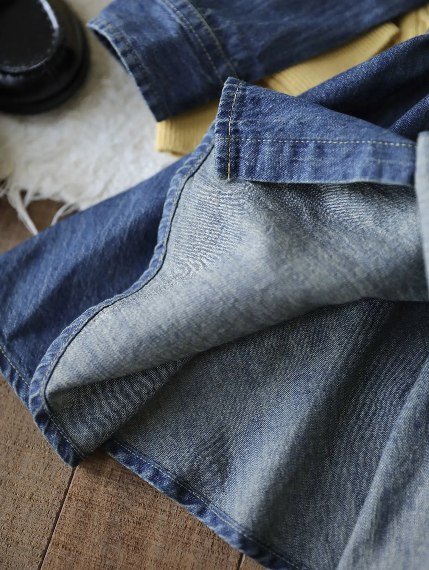 【90-150cm】SNS映え間違いなし 品質満点 おしゃれ レトロ 女の子 デニム ワンピース