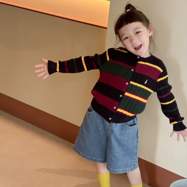 【90-150cm】ママたちに大好評 好感度UP 軽くて暖かい おしゃれ見え 女の子 カーディガン