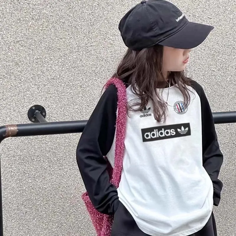 【110-170cm】ストリート感満載 爆売れ中 クール カジュアル 女の子 長袖 Ｔシャツ