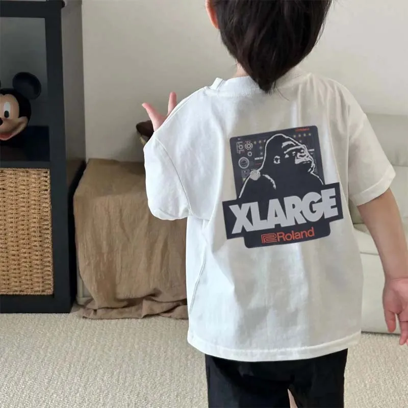 【90-160cm】リラックス感ある 大活躍 カジュアル ストリート  男の子 半袖 Ｔシャツ
