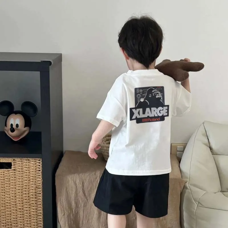 【90-160cm】リラックス感ある 大活躍 カジュアル ストリート  男の子 半袖 Ｔシャツ