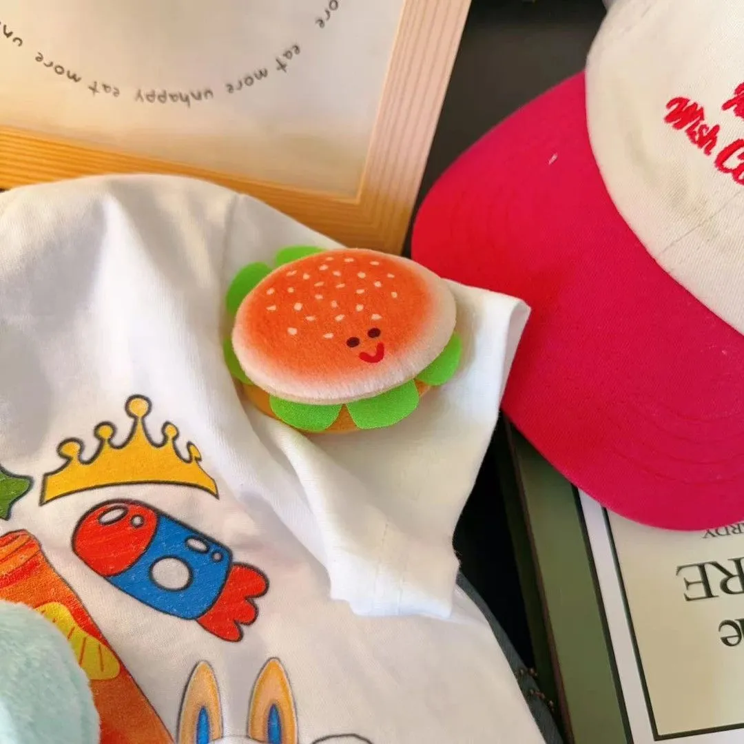 【73-150cm】好感度UP 可愛い 遊び心満載 立体ぬいぐるみデザイン 半袖Ｔシャツ