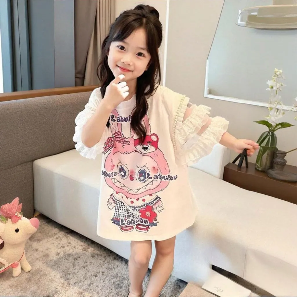 【110-170cm】おしゃれ度UP 大注目  デザイン満点 可愛い 女の子 ワンピース