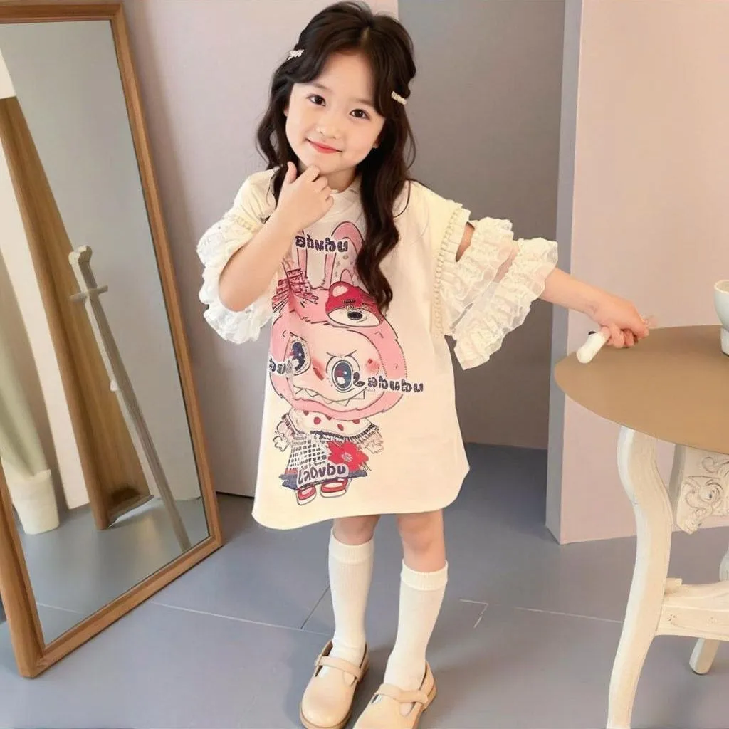 【110-170cm】おしゃれ度UP 大注目  デザイン満点 可愛い 女の子 ワンピース