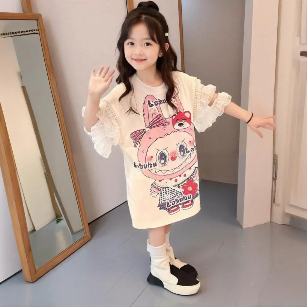 【110-170cm】おしゃれ度UP 大注目  デザイン満点 可愛い 女の子 ワンピース