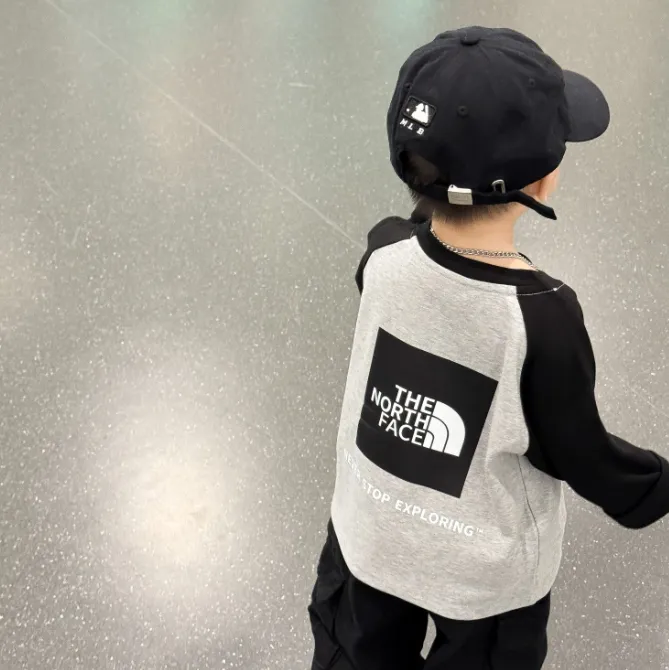 【110-170cm】着回し最強 大活躍 トレンド  定番 合わせやすい 長袖Ｔシャツ