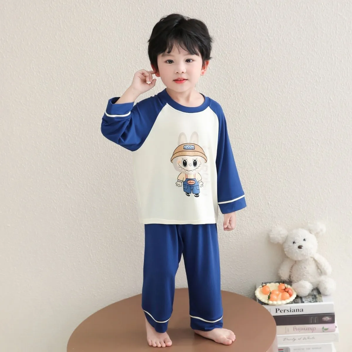 【90-140cm】大人気 可愛い 着心地良い 通気性良い カートゥーン ルームウェア セット