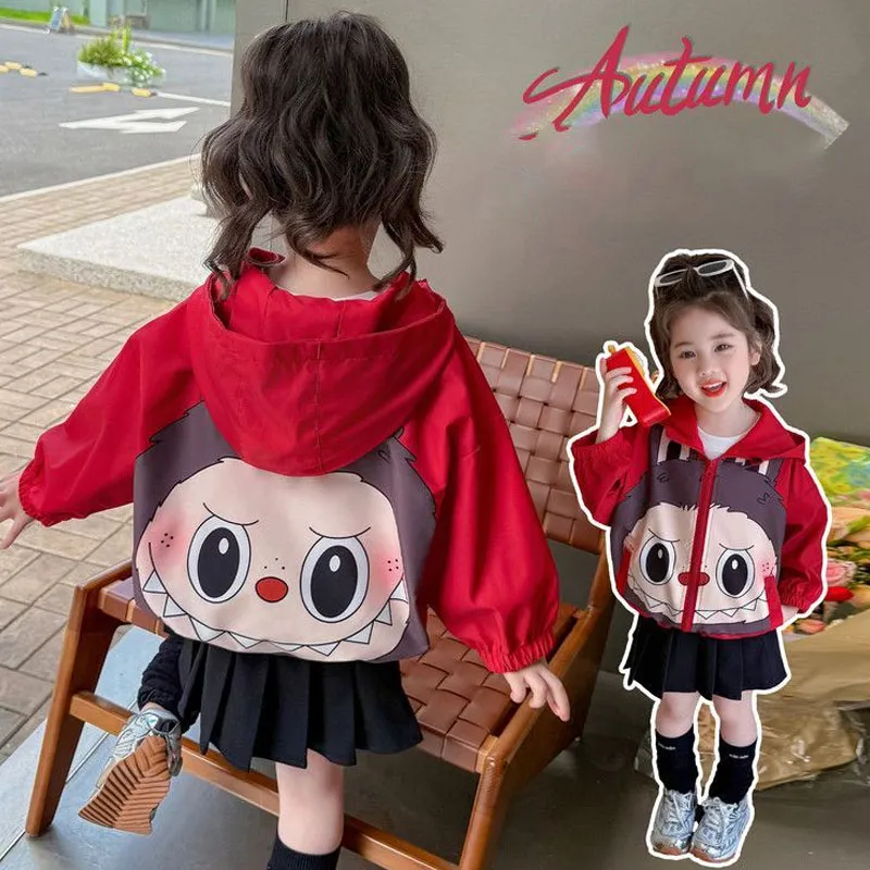 【90-140cm】好感度アップ 可愛い カジュアル カートゥーン フード付き アウター