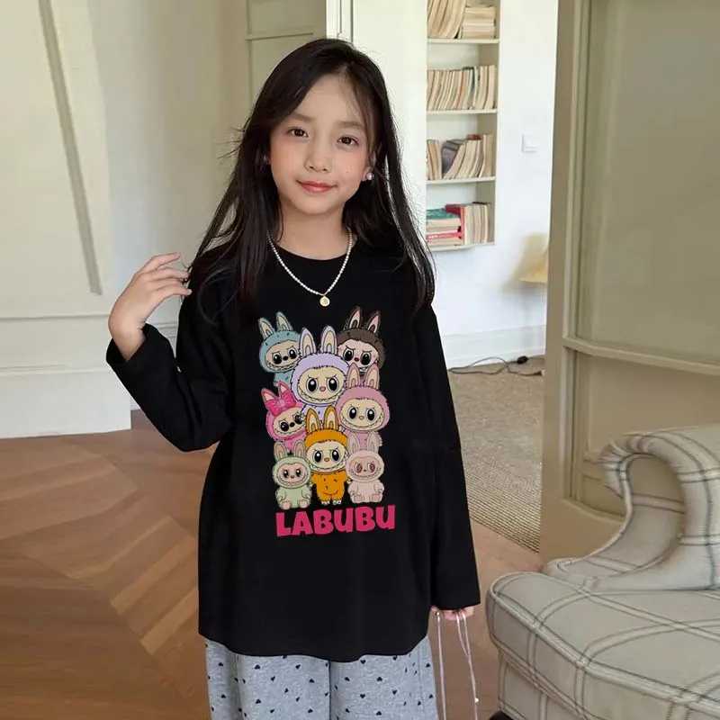 【90-160cm】好感度100％  人気爆発中 キャラクター 可愛い 女の子 長袖 Ｔシャツ