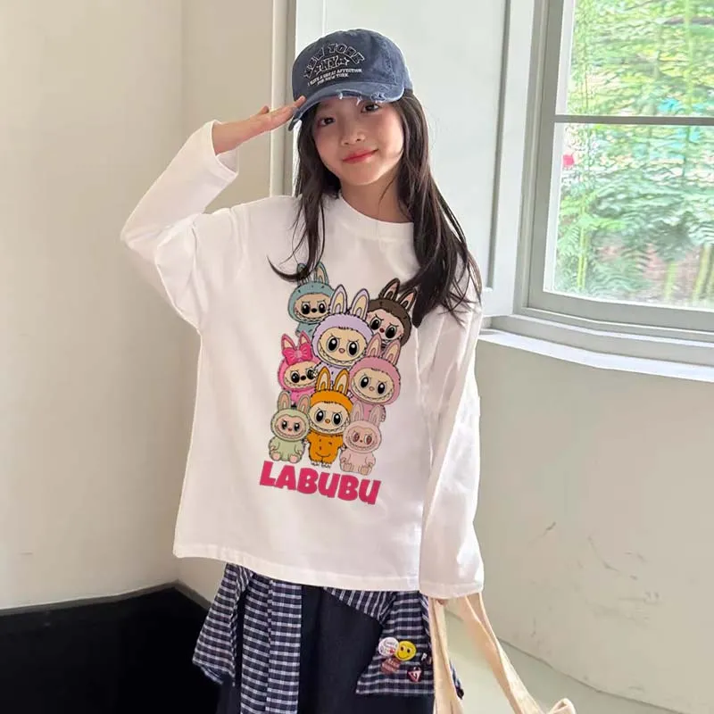 【90-160cm】好感度100％  人気爆発中 キャラクター 可愛い 女の子 長袖 Ｔシャツ