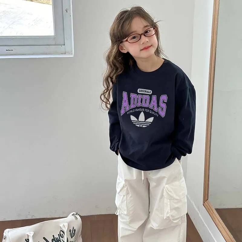 【90-160cm】デイリーにぴったり 爆売れ中 カジュアル トレンド 女の子 長袖 Ｔシャツ