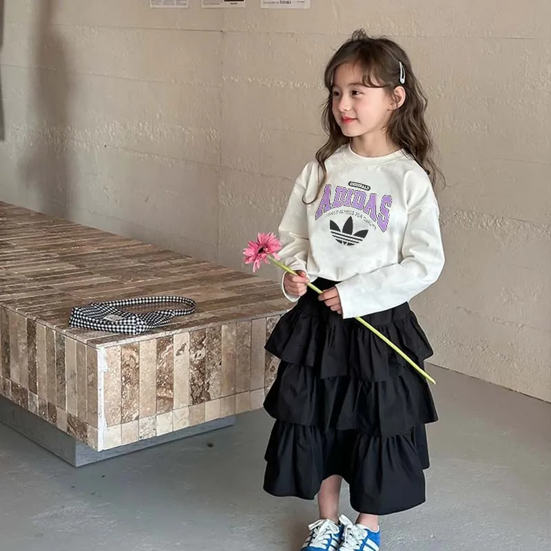 【90-160cm】デイリーにぴったり 爆売れ中 カジュアル トレンド 女の子 長袖 Ｔシャツ