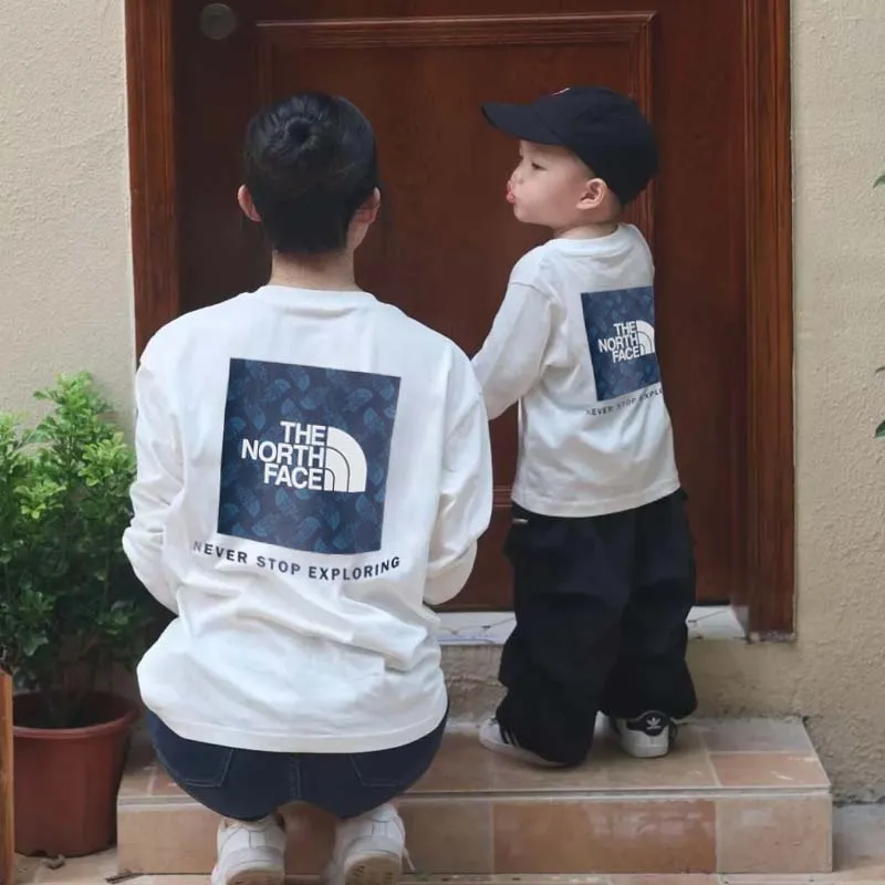 【90-160cm+親サイズ】おしゃれキッズ必見  好感度UP カジュアル 秋新作 親子ペア 長袖 Ｔシャツ