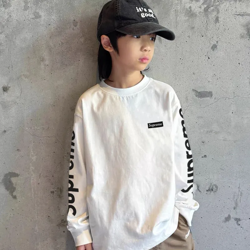 【90-160cm】トレンド感満点 爆売れ中 カジュアル スタイリッシュ 男の子 長袖 Ｔシャツ