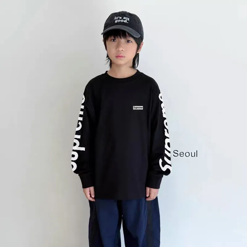 【90-160cm】トレンド感満点 爆売れ中 カジュアル スタイリッシュ 男の子 長袖 Ｔシャツ