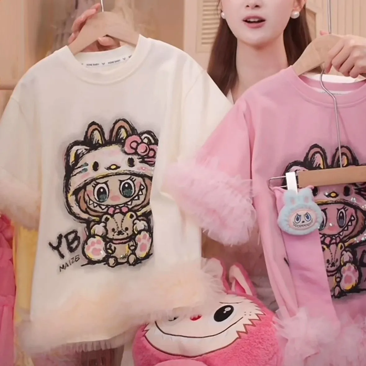 【80-150cm】人気上昇中  おしゃれ キュート チュール付き フェミニン 女の子 ワンピース