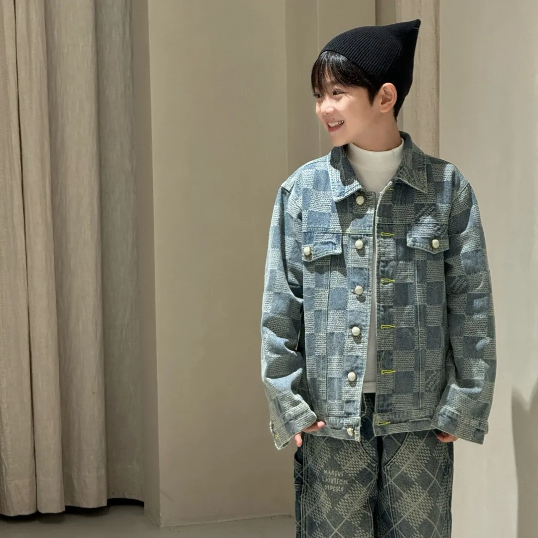 【100-165cm】見逃し厳禁 大活躍 高品質 カジュアル カッコイイ デニム アウター