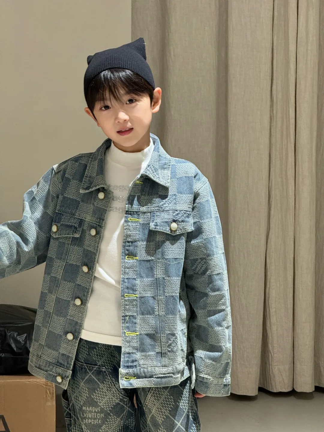 【100-165cm】見逃し厳禁 大活躍 高品質 カジュアル カッコイイ デニム アウター