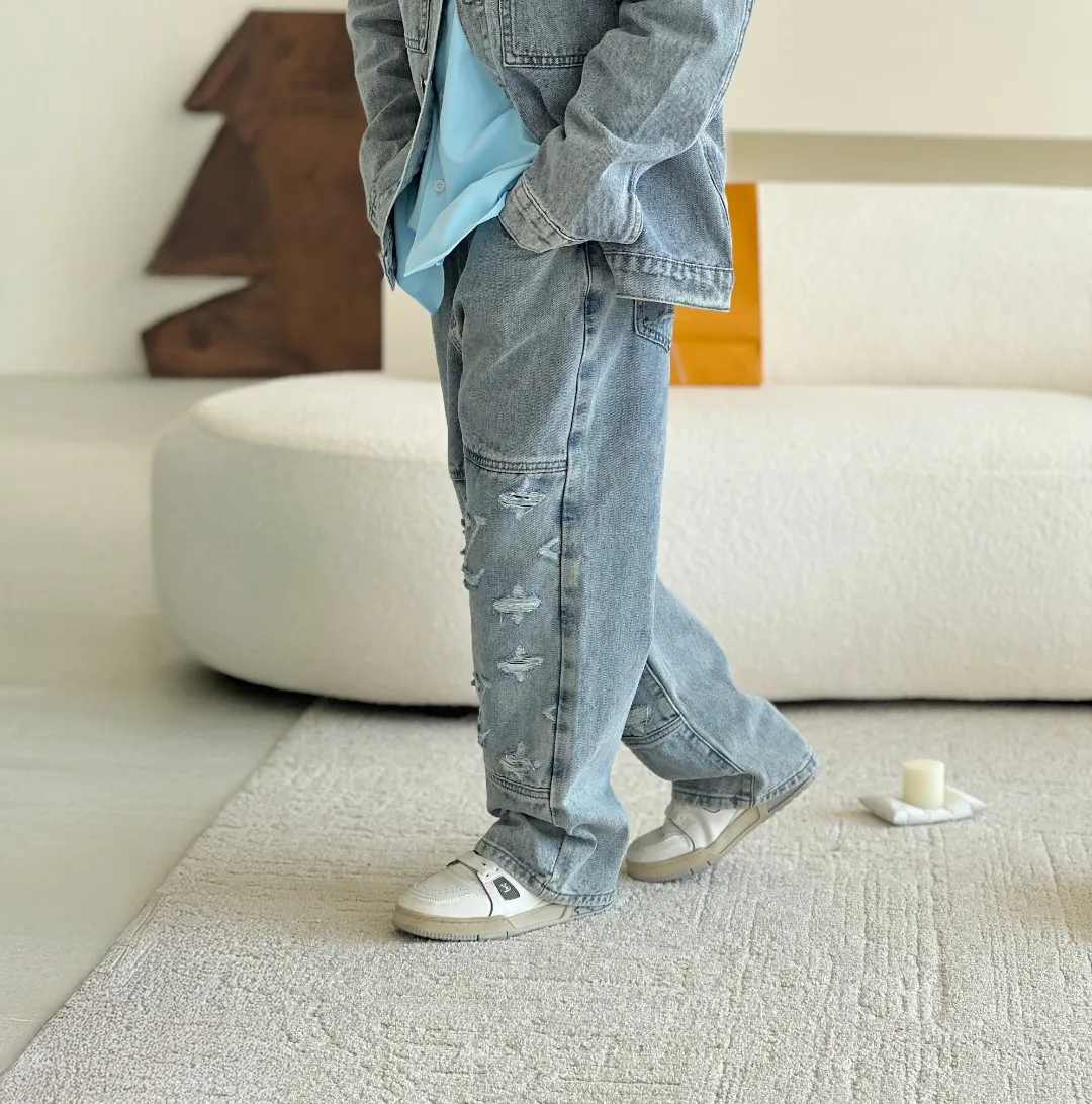 【100-165cm】話題沸騰中 大活躍 高品質 カジュアル トレンド 動きやすさ抜群 デニム パンツ