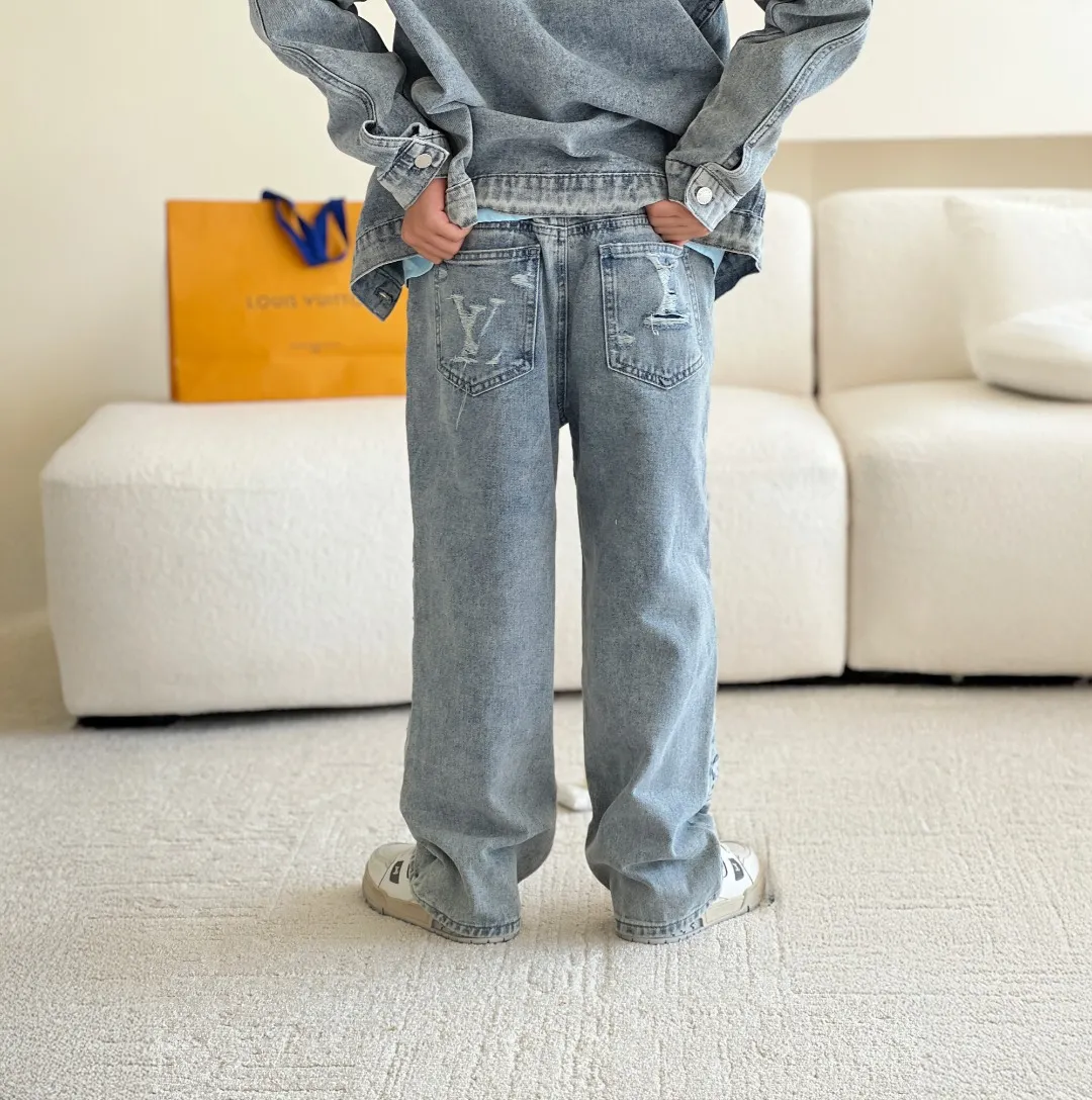 【100-165cm】話題沸騰中 大活躍 高品質 カジュアル トレンド 動きやすさ抜群 デニム パンツ