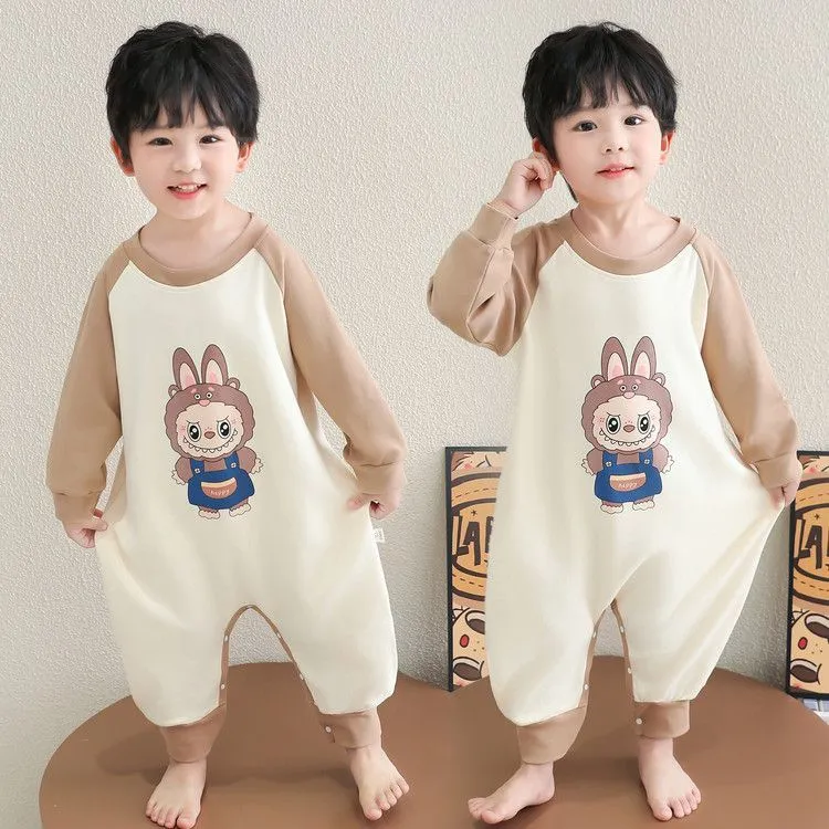【80-140cm】大人気 肌触り良い カートゥーン 男の子 長袖 ルームウェア