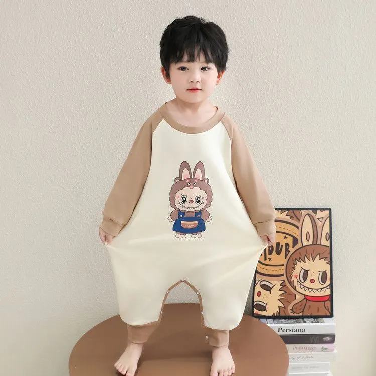 【80-140cm】大人気 肌触り良い カートゥーン 男の子 長袖 ルームウェア
