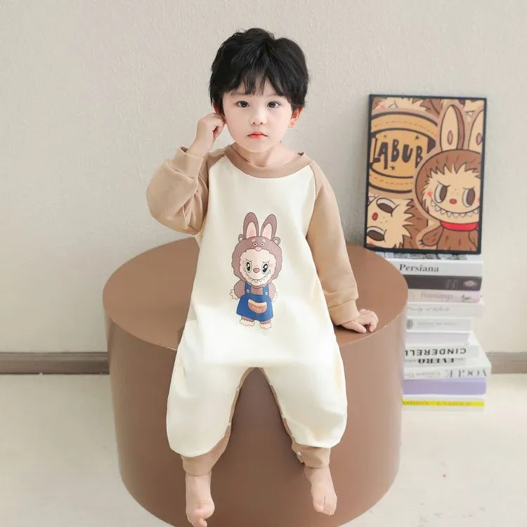 【80-140cm】大人気 肌触り良い カートゥーン 男の子 長袖 ルームウェア
