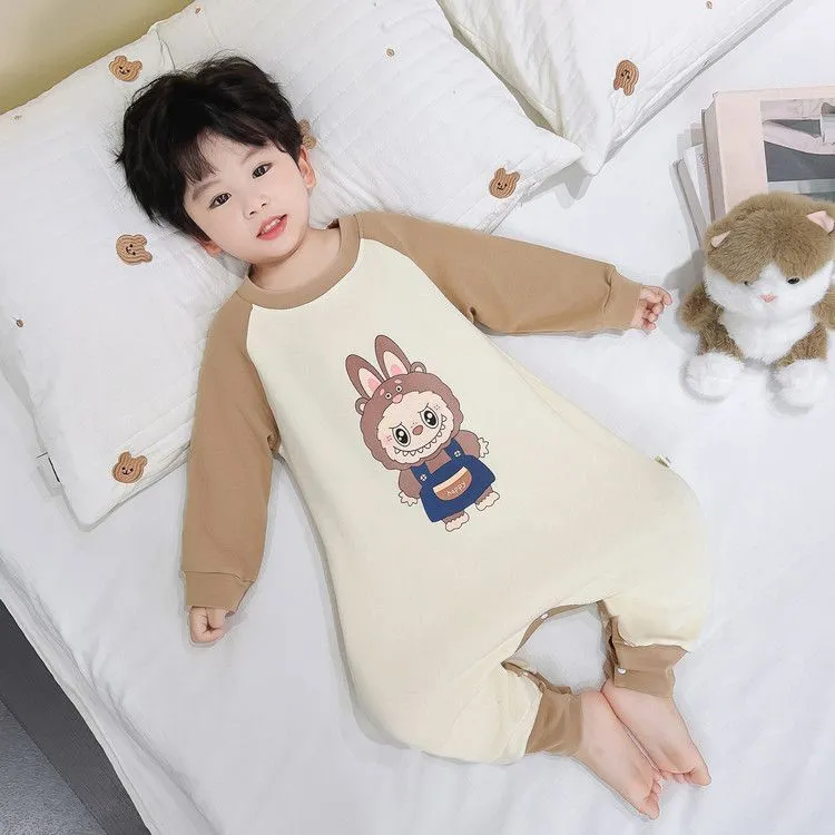 【80-140cm】大人気 肌触り良い カートゥーン 男の子 長袖 ルームウェア