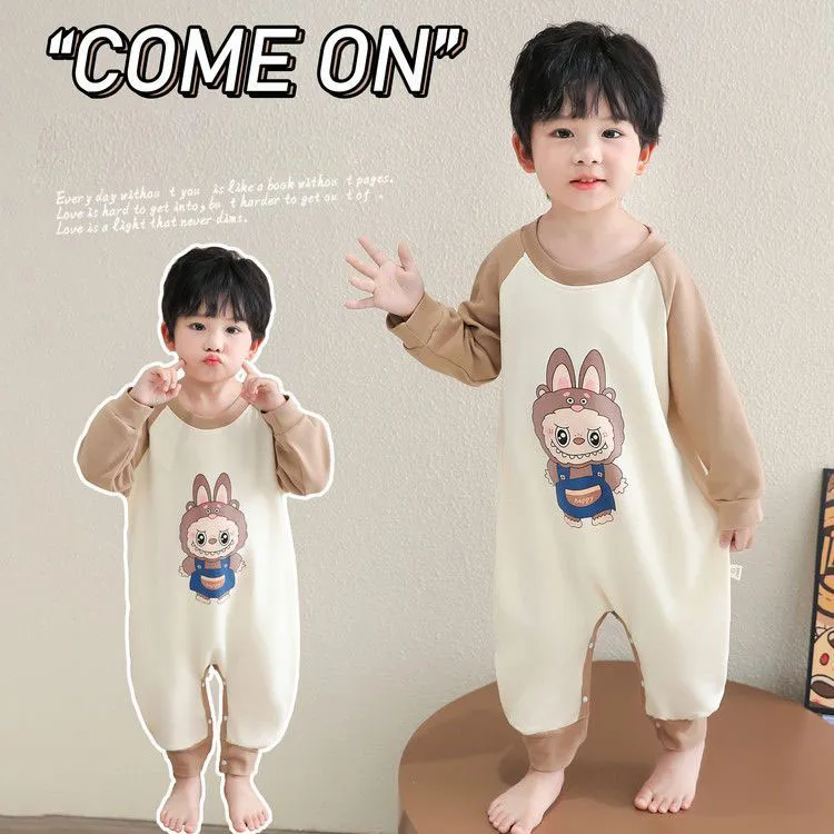 【80-140cm】大人気 肌触り良い カートゥーン 男の子 長袖 ルームウェア