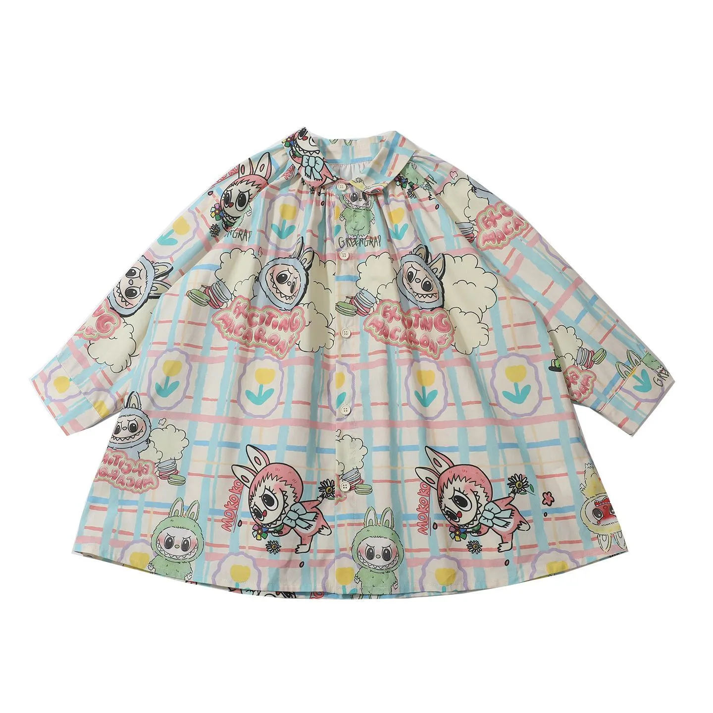 【90-140cm】おしゃれ  長袖 キッズ ディリー 可愛い 子供服 ワンピース