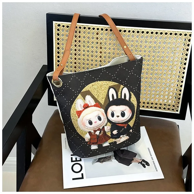 絶対欲しい！大容量 キャンバス 可愛い 斜め掛け  ショルダーバッグ