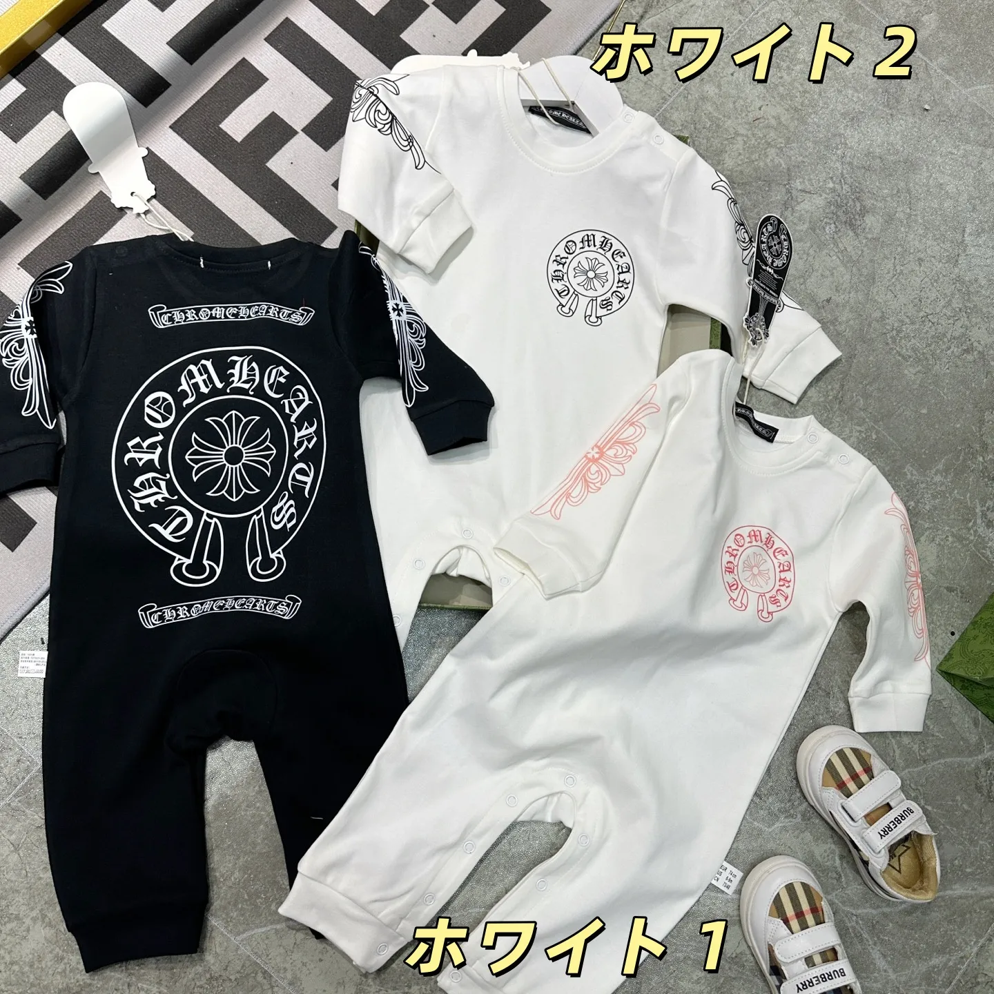 【66-90cm】オールシーズン活躍 好感度UP トレンド やわらか素材 カジュアル ベビー ロンパース