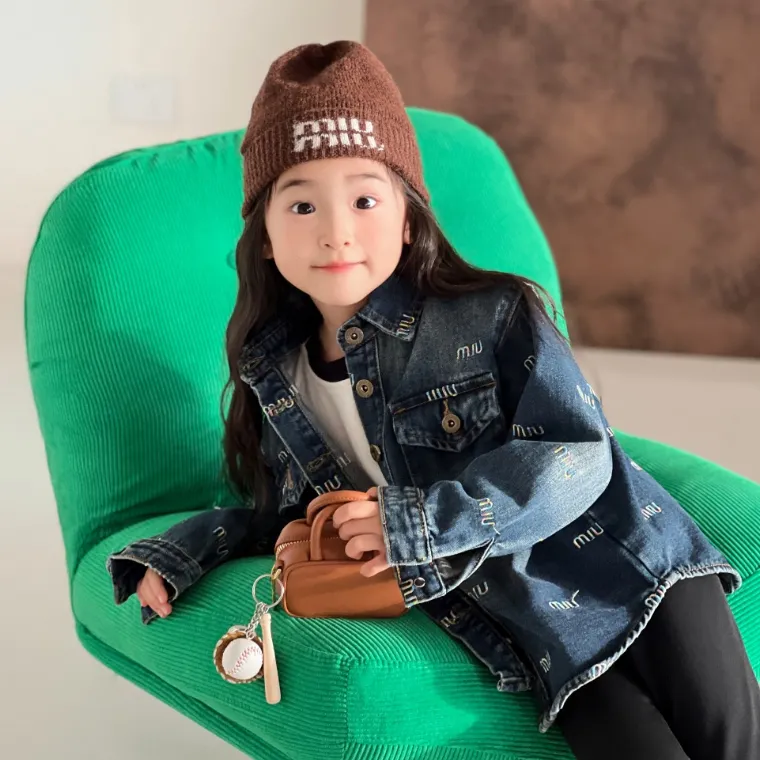 【100-165cm】話題沸騰中 品質満点 カジュアル 合わせやすい 女の子 デニム アウター