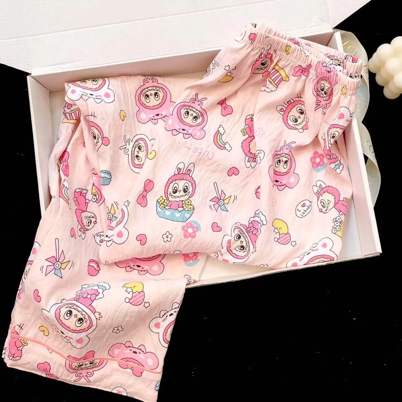 春秋新作 長袖 子供用 ルームウェア 上下セット 女の子用 パジャマ