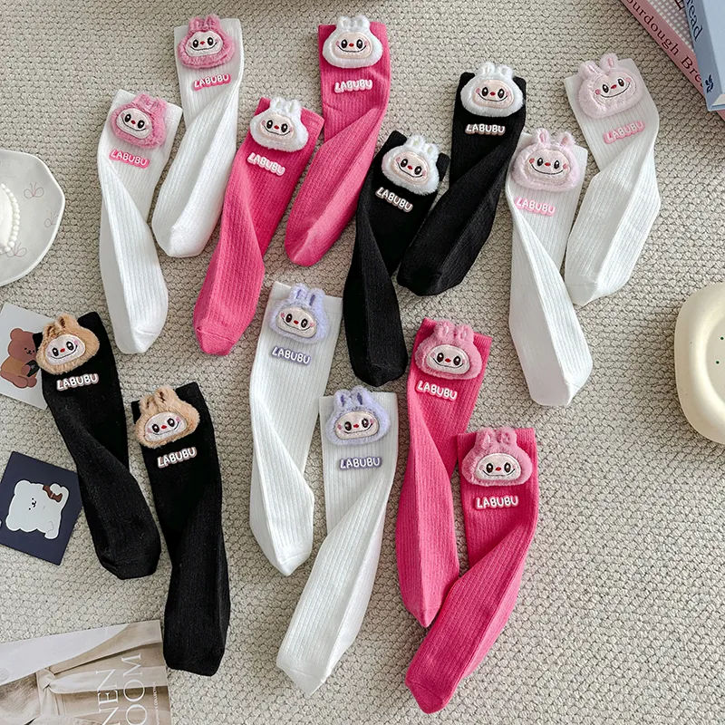 人気爆発中 子ども用 カートゥーン ソックス 可愛い ぬいぐるみ ロングソックス