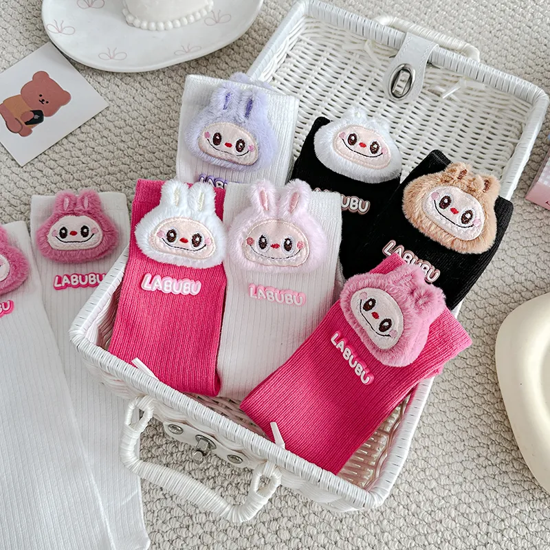 人気爆発中 子ども用 カートゥーン ソックス 可愛い ぬいぐるみ ロングソックス