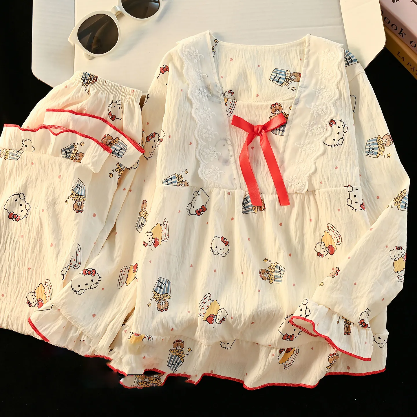 毎日着たくなる パジャマ カートゥーン 女の子 長袖 ルームウェア