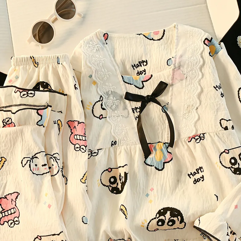 毎日着たくなる パジャマ カートゥーン 女の子 長袖 ルームウェア