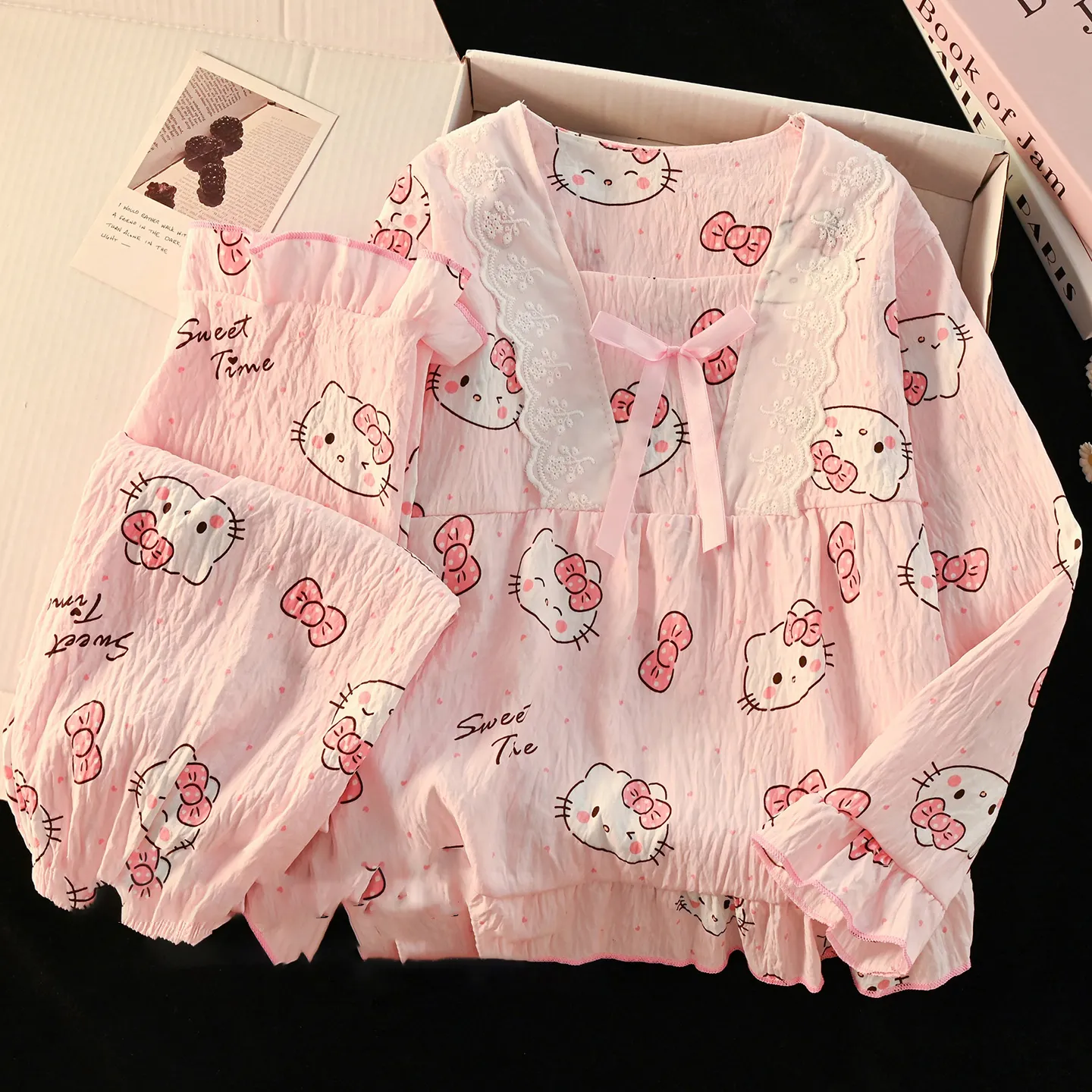 毎日着たくなる パジャマ カートゥーン 女の子 長袖 ルームウェア