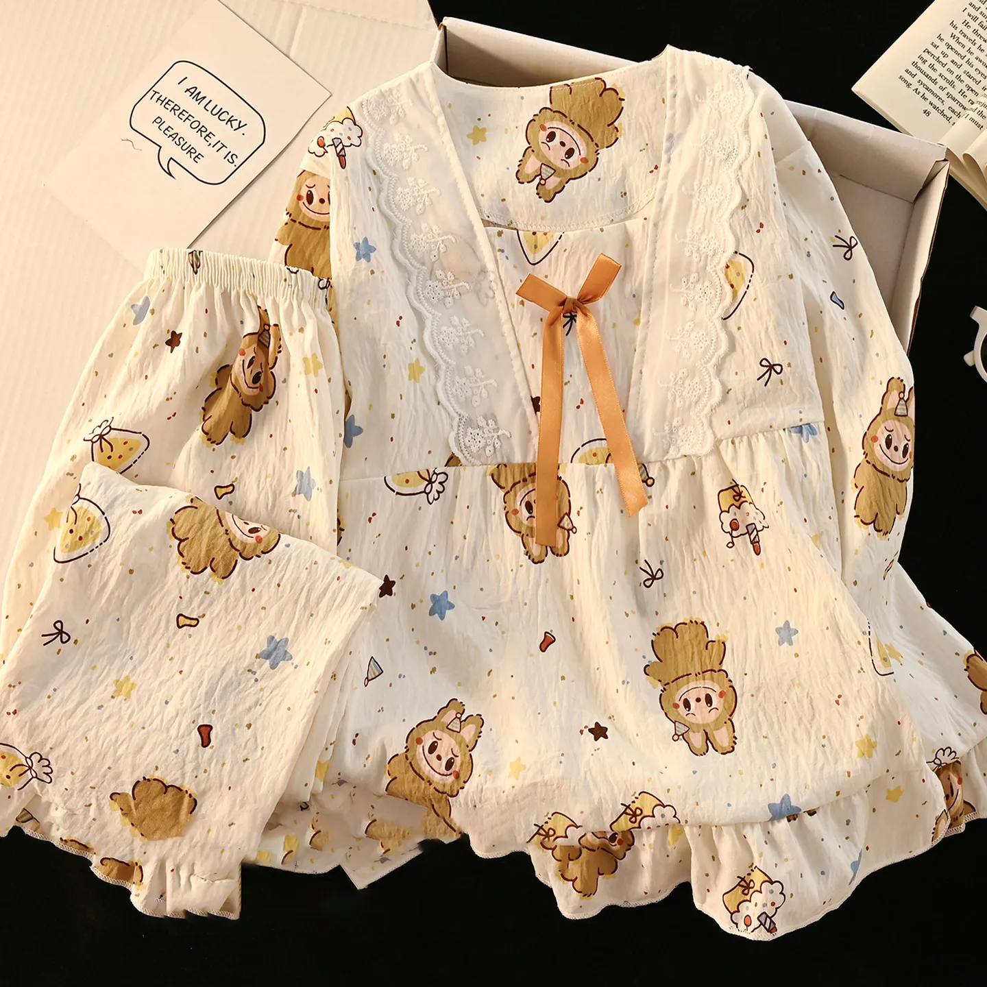 毎日着たくなる パジャマ カートゥーン 女の子 長袖 ルームウェア