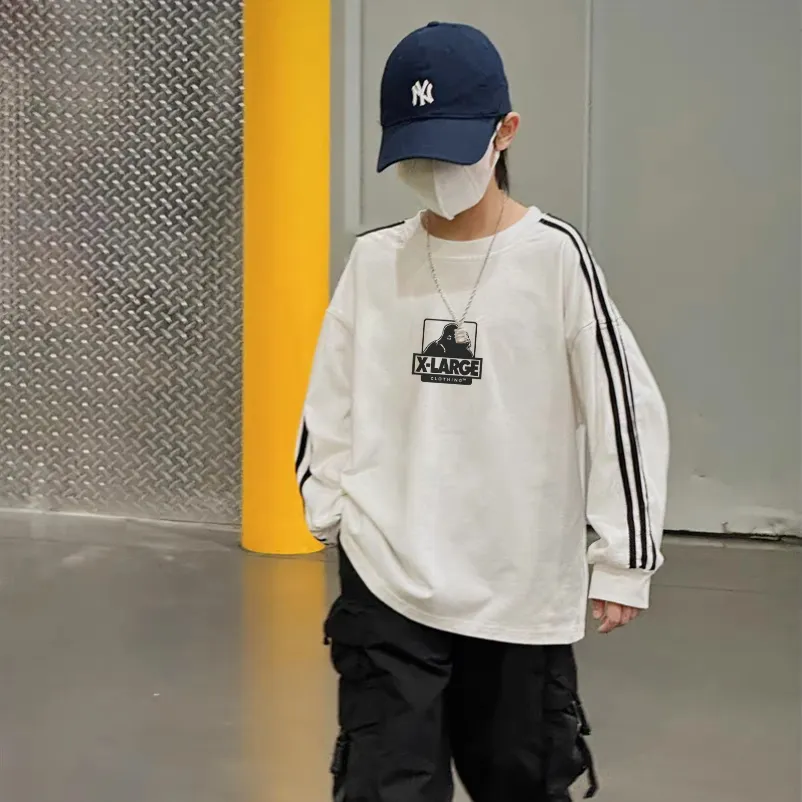 【90-150cm】これを逃す手はない 新作登場 カジュアル トレンド  男の子 長袖 Ｔシャツ