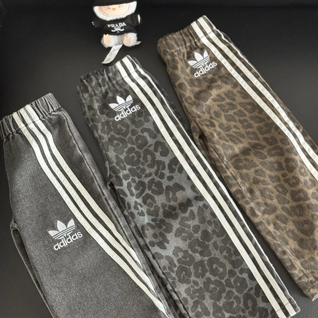 【80-130cm】トレンド感たっぷり 大注目 カジュアル ヒョウ柄 動きやすさ抜群 パンツ