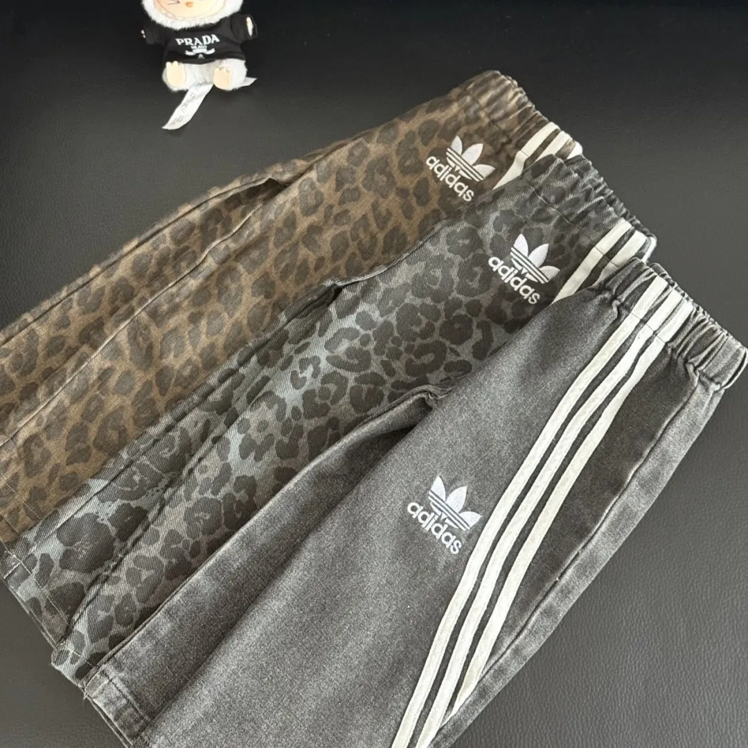 【80-130cm】トレンド感たっぷり 大注目 カジュアル ヒョウ柄 動きやすさ抜群 パンツ