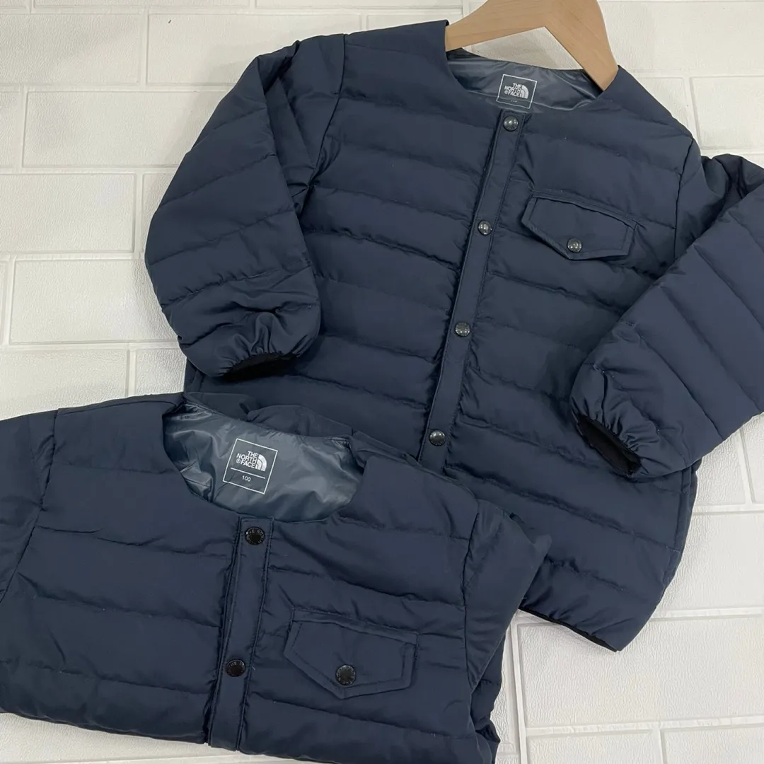 【100-160cm】インナーとしても シンプル 重ね着OK 軽量 保温性抜群 キッズ ダウンジャケット