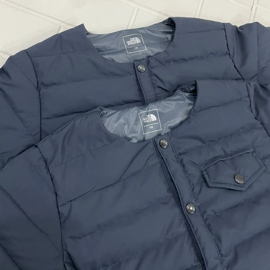 【100-160cm】インナーとしても シンプル 重ね着OK 軽量 保温性抜群 キッズ ダウンジャケット