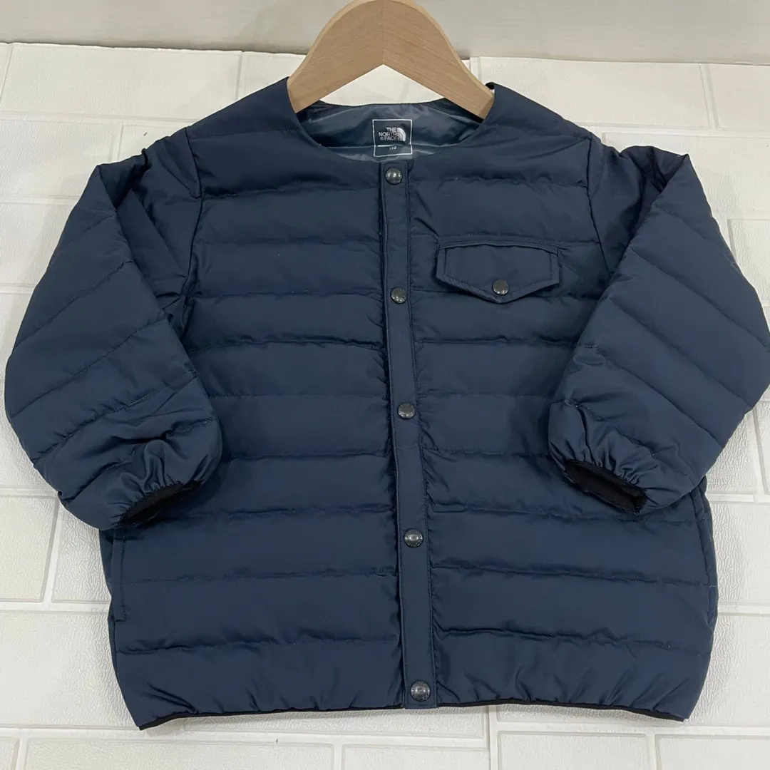 【100-160cm】インナーとしても シンプル 重ね着OK 軽量 保温性抜群 キッズ ダウンジャケット