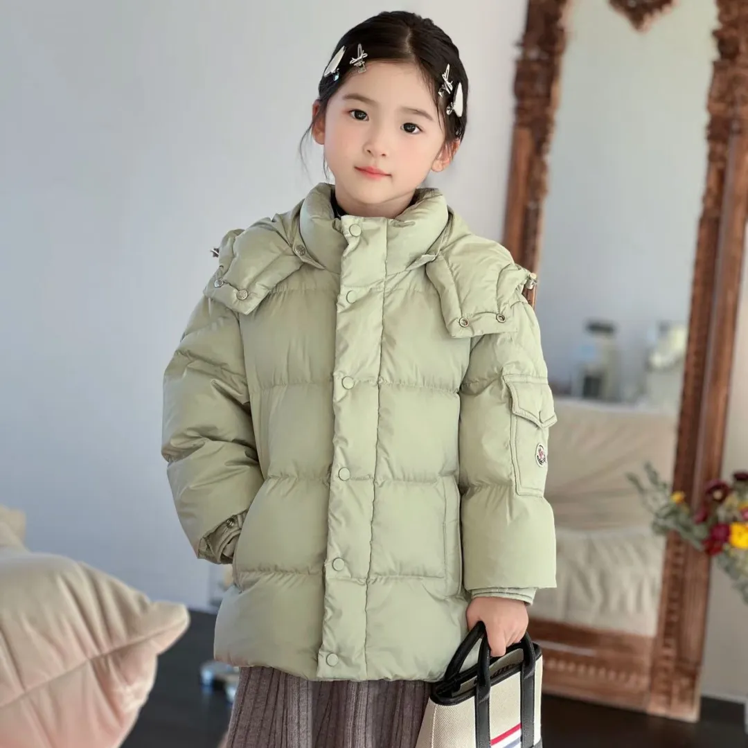 【120-170cm】おしゃれキッズ必見  大人気 カラバリ豊富 フード付き ダウンジャケット
